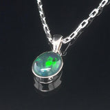 Ethiopian Black Opal Pendant
