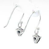 Black Spinel Faceted Drop Earrings