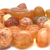 Carnelian tumbled stone