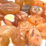 Carnelian tumbled stones