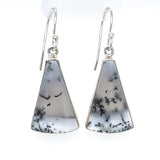 Dendritic Agate Drop Earrings
