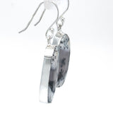 Dendritic Agate Oval Drop Earrings