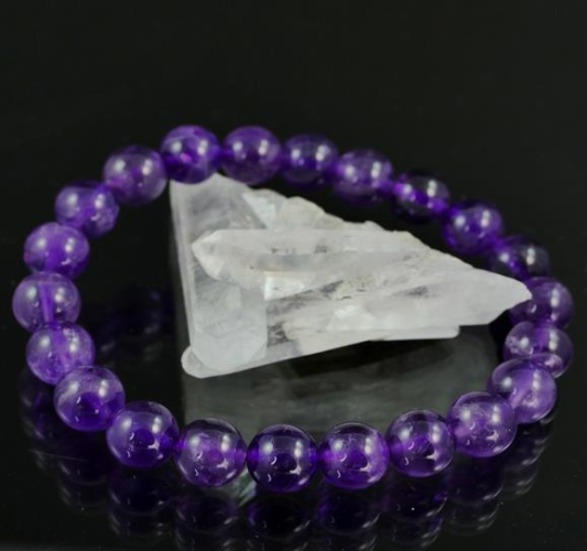 Amethyst Bead Bracelet