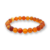 Carnelian Beaded Bracelets 8mm