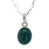 Ethiopian Black Opal Pendant