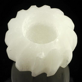 Selenite Twisted Candle Holder