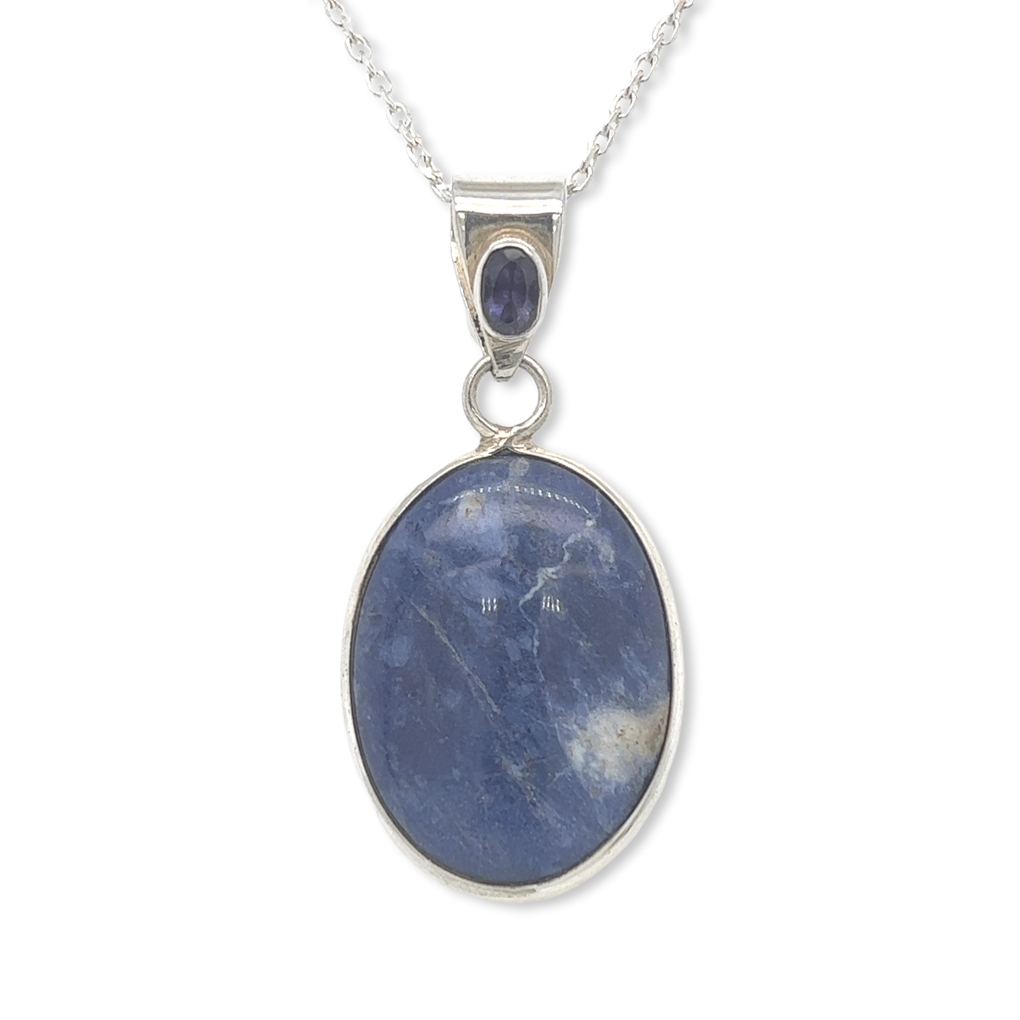 Sodalite Topaz Iolite Pendant