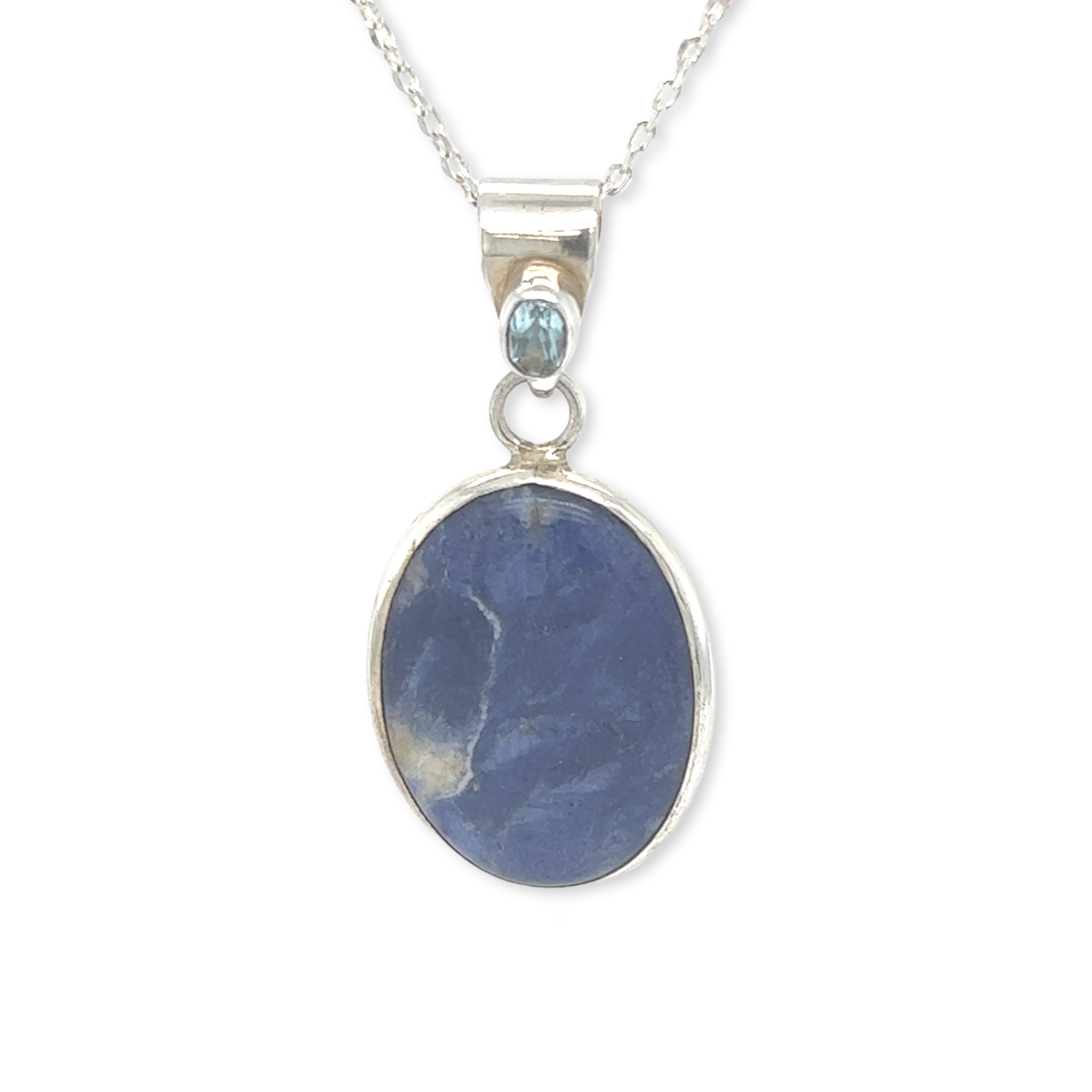 Sodalite Topaz Iolite Pendant