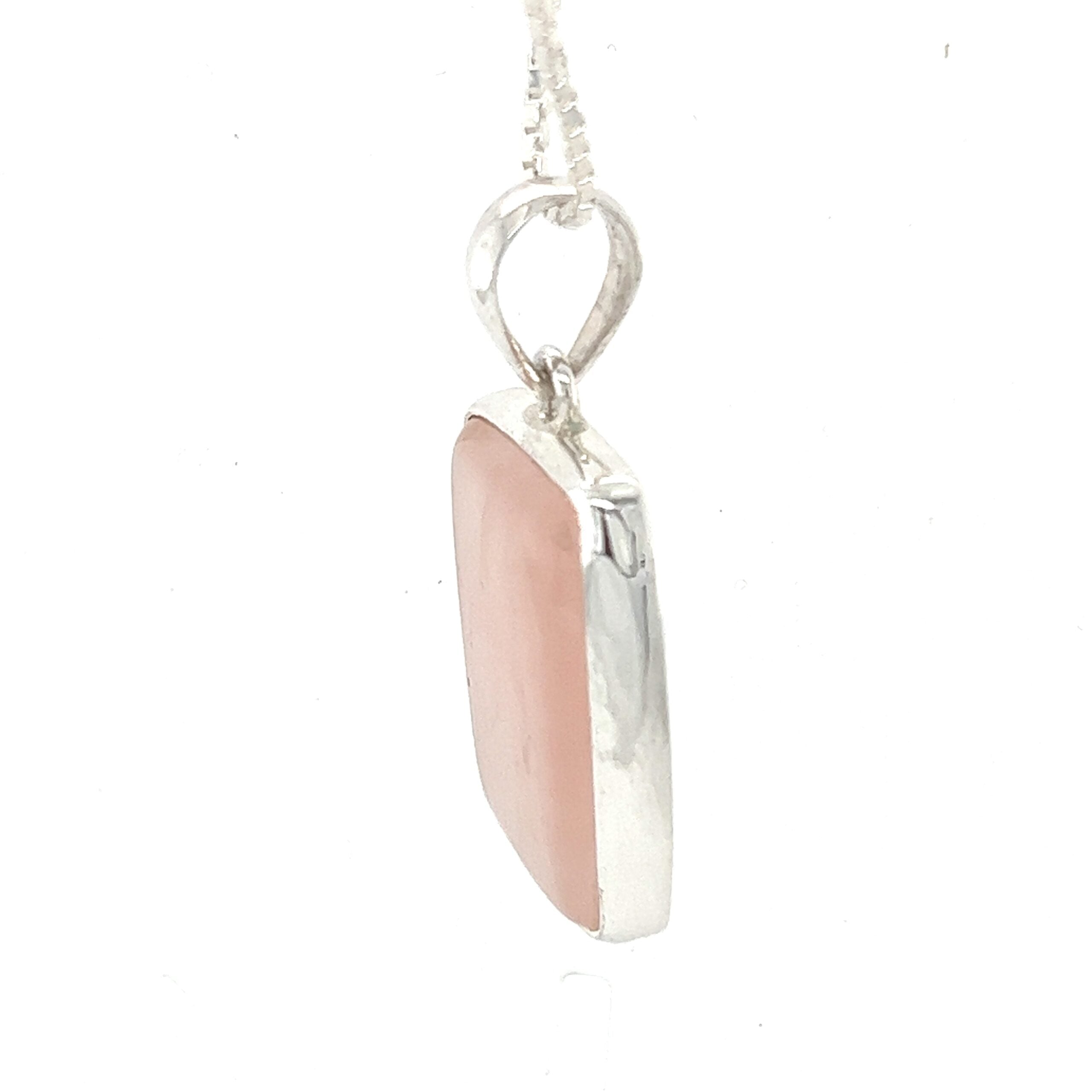 Silver Rose Quartz Pendant