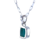Faceted Emerald Pendant