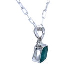 Faceted Emerald Pendant