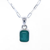 Faceted Emerald Pendant