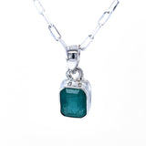 Faceted Emerald Pendant
