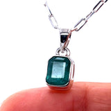 Faceted Emerald Pendant