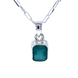Faceted Emerald Pendant
