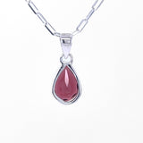 Faceted Garnet Pendant