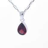Faceted Garnet Pendant