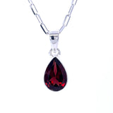Faceted Garnet Pendant
