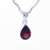Faceted Garnet Pendant