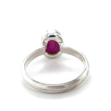 Faceted Ruby Ring