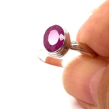 Faceted Ruby Ring