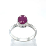 Faceted Ruby Ring