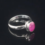 Faceted Ruby Ring