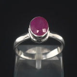 Faceted Ruby Ring