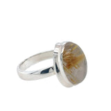 Golden Rutile Quartz Ring