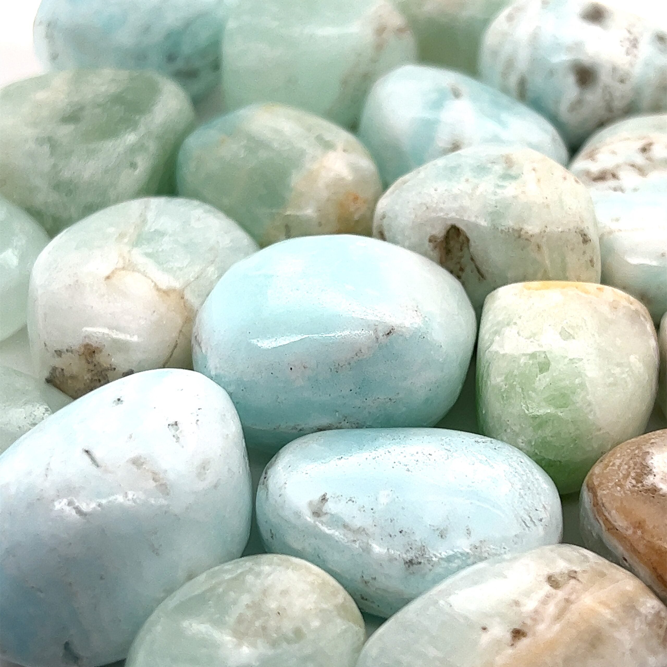 Caribbean Calcite Tumbled Stones