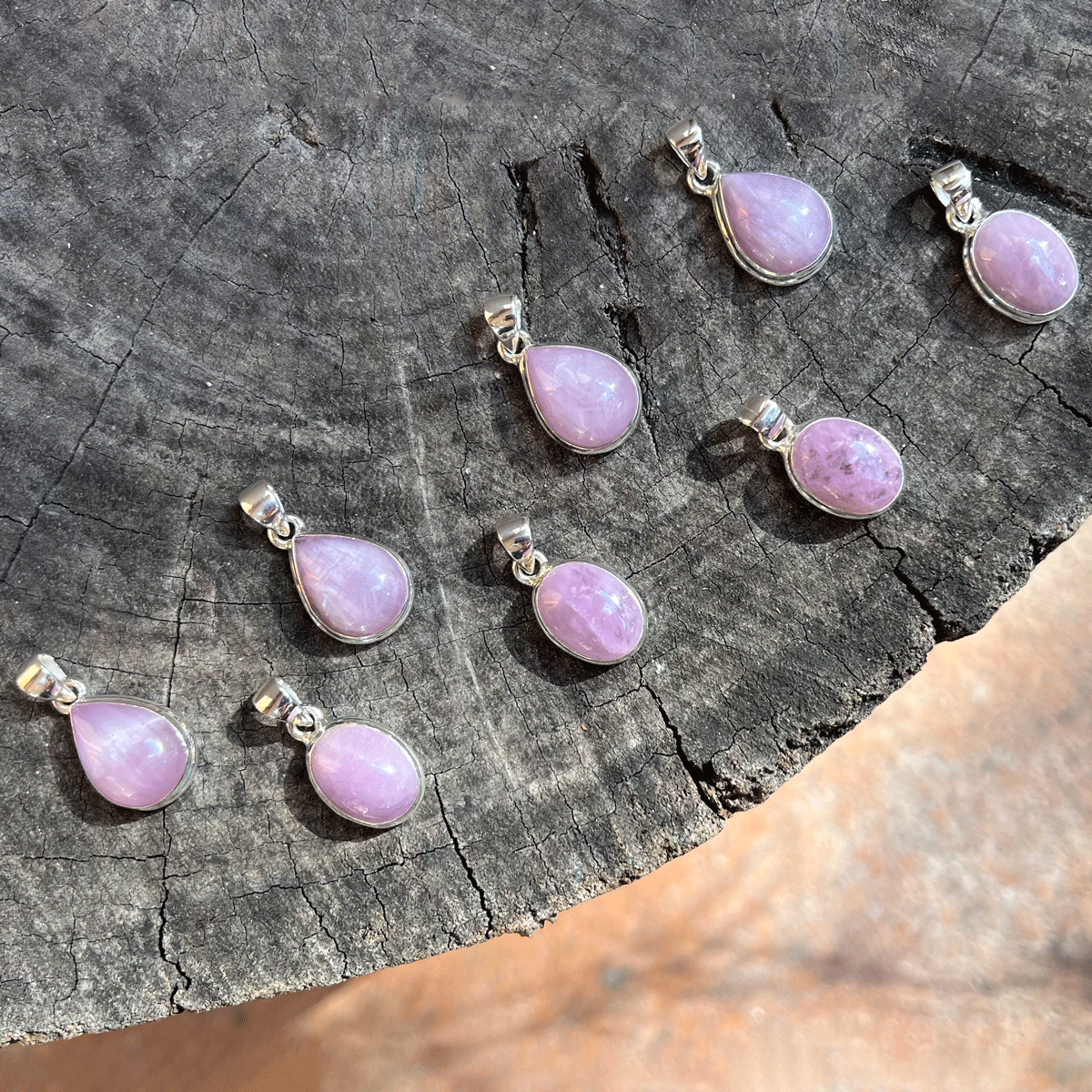 kunzite pendants