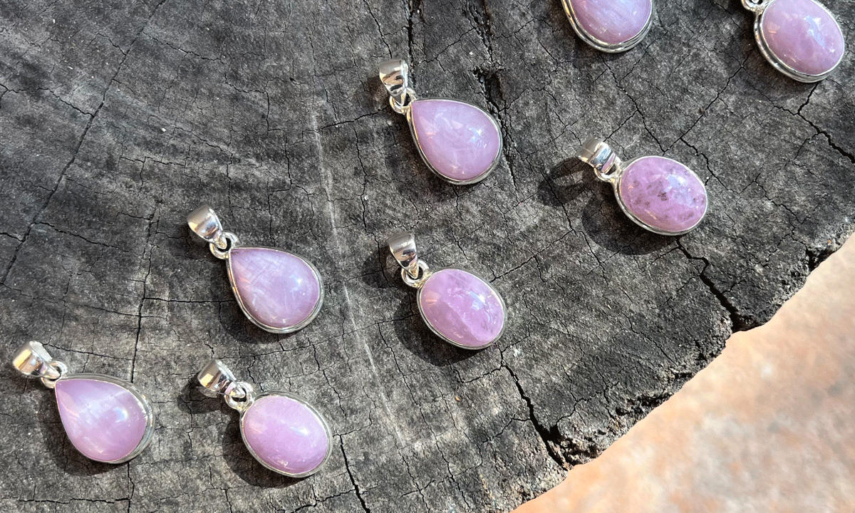 kunzite pendants