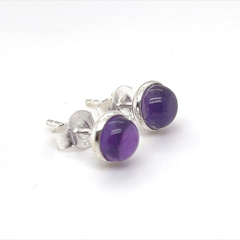 Amethyst Stud Earrings