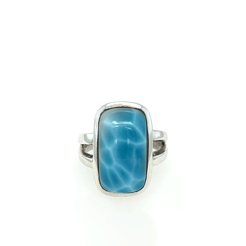 Genuine Larimar Ring