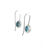 Larimar Silver Drop Earrings