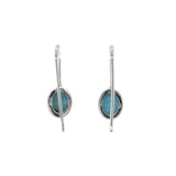 Larimar Silver Drop Earrings