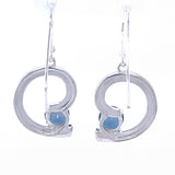 London Blue Topaz Silver Earrings