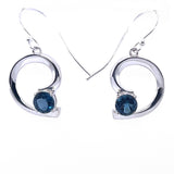 London Blue Topaz Silver Earrings