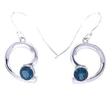 London Blue Topaz Silver Earrings