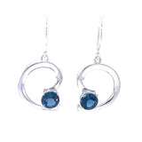 London Blue Topaz Silver Earrings