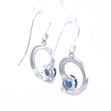 London Blue Topaz Silver Earrings