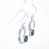 London Blue Topaz Silver Earrings