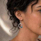 London Blue Topaz Silver Earrings