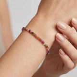 Multi Tourmaline Micro Bead Bracelet