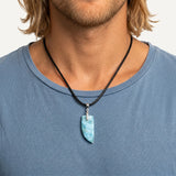 Larimar Dogtooth Pendant