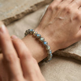 Labradorite Round Bead Bracelet