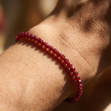 Ruby Micro Bead Bracelet