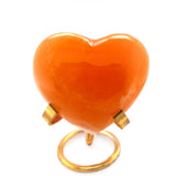 Orange Calcite Heart