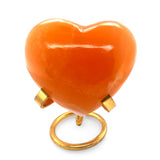 Orange Calcite Heart