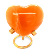Orange Calcite Heart